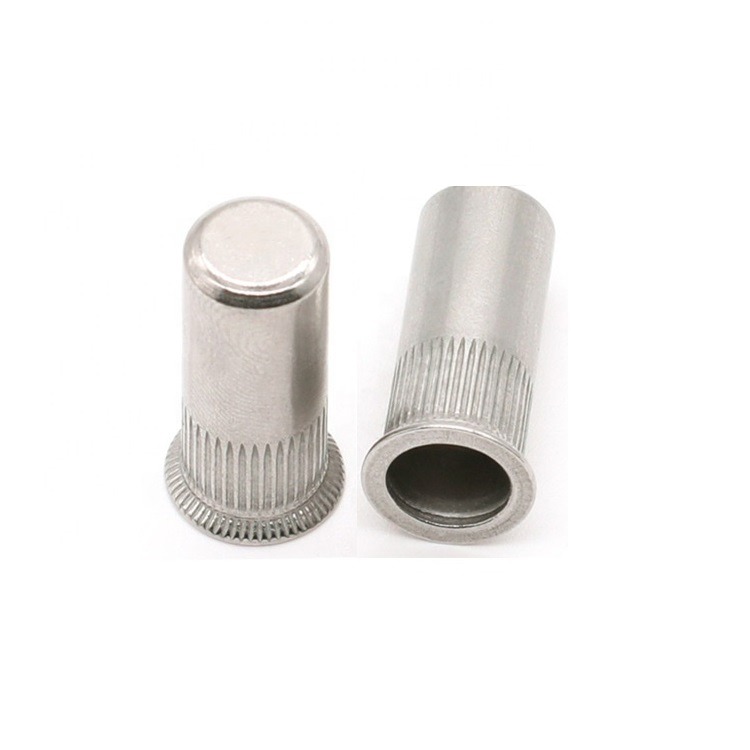 Flat Head Knurled Body Closed End Rivet Nut - Image 3